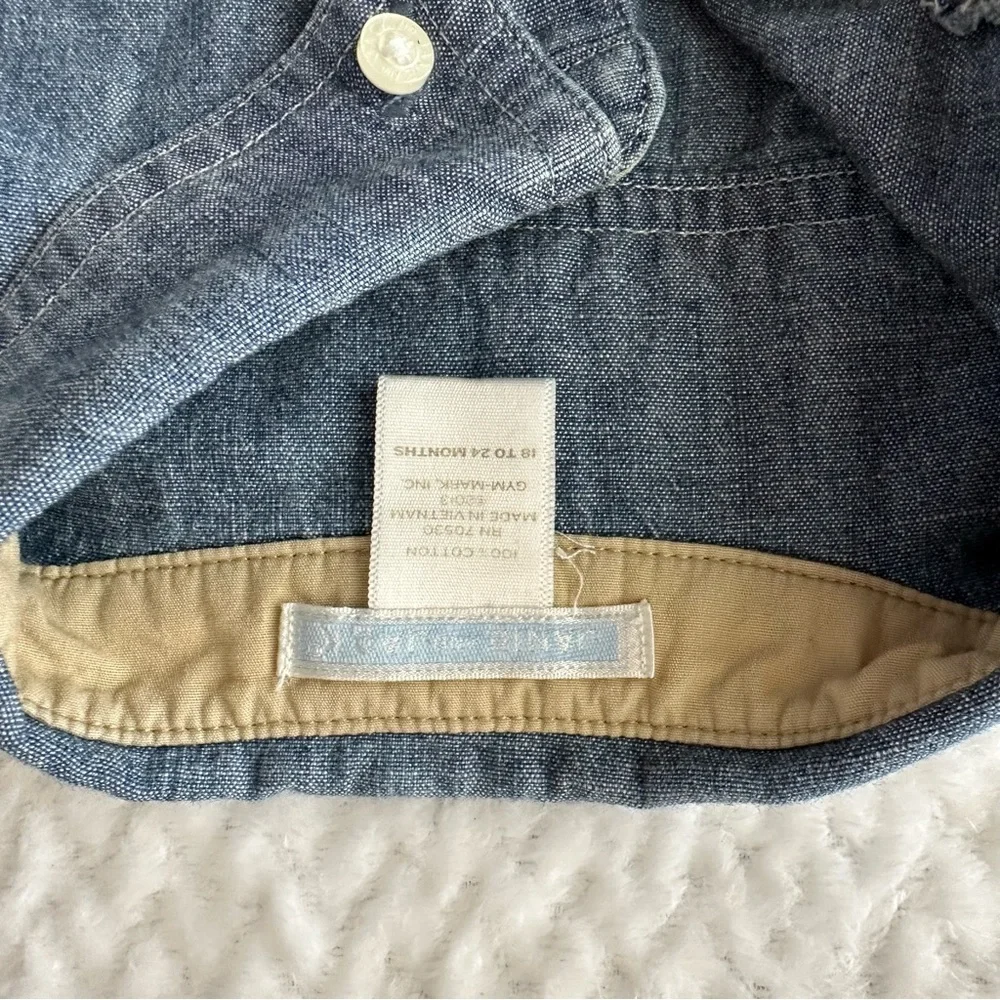 Janie & Jack Chambray Button Up, size 18-24 months